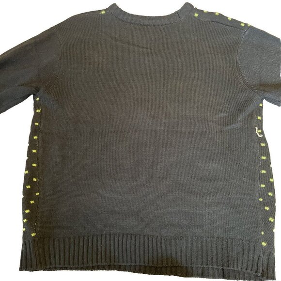 Christmas Ugly Sweater Women X-Large Naughty or Nice Sequins Textured Holiday - Picture 3 of 7